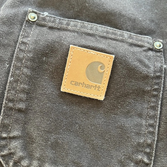 Carhartt Brown Chore Coat  Corduroy Collar XL Tall Blanket  Lined - Picture 2 of 10